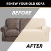 PrinceDeco Stretch Sofa Cover Slipcover Couch Covers for 3 Cushion
