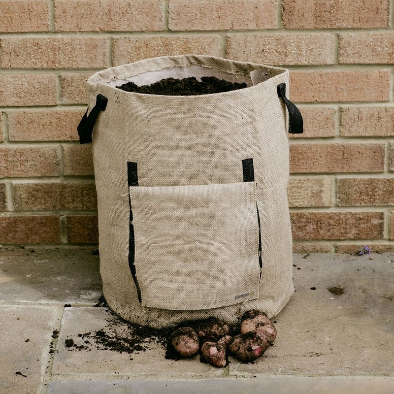 Plantpak 70200400 Jute Potato Planter, Brown, 35 x 35 x