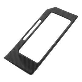 TUCKBOLD ABS Schaltknaufknopfabdeckung für Ford F150 2015-2020 Konsole Getriebepanel Steuerung Aufkleber Dekor Innenraum Zubehör Carbonfaser Schwarz