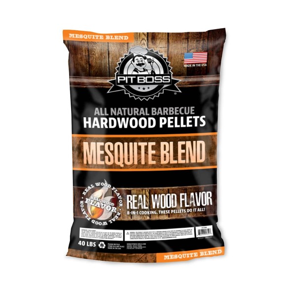 Pit Boss Mesquite Blend Hardwood Pellets, 40 lb, Brown