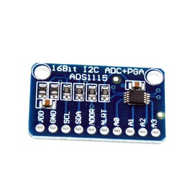 HiLetgo 3pcs ADS1115 16 Bit 16 Byte 4 Channel I2C IIC Analog-to-Digital ADC PGA Converter with Programmable Gain Amplifier High Precision ADC Converter Development Board for Arduino Raspberry Pi