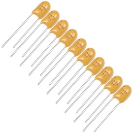 uxcell 3.3uF Tantalum Capacitor, 35V 2 Pin Yellow Radial Electrolytic Capacitor Dipped Tantalum Bead Capacitors 10pcs