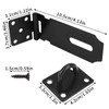 180 Degree Hasp Lock Latch with Lock, 4 Inch Latch