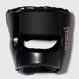 Everlast Elite 2 Headgear – Second-Skin Fit, Top Lace Adjustability, Superior Protection, Low Profile Design – Adult Size, Great for Sparring, Training