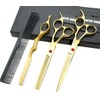 7.0 Inches Professional hair cutting thinning scissors set with razor