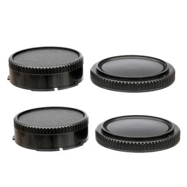 (2 Pack) FD Mount Rear Lens, FD Body Cover, Camera Body Protective Dust Cover, FD Lens Cap, FD Mount Back Cap, FD Cap, Compatible with Canon F1 FTb TLb T90 T80 T70 T60 AL-1 AE-1 F-1 AV-1 AT-1