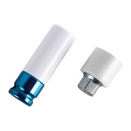 Laroal 1 Set Locking Wheel Nut Removal Tool Wheel Lock Nut Tool 17mm Wheel Nut Socket Tool F Type Wheel Lock Nut Wheel Lock Suitable For A1 A3 A4l A6l