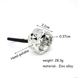 4 PCS Women Opened Circle Hair Elastic Bands Fashion Metal Hair Ties Ponytail Hair Holder Elastic Hair Band Hair Cuff Hair Rope Hair Clips Accessories (A#)