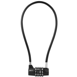 NBYT Cable Locks with word Combination Gate Locks for Metal Fence for Shed Locks for Gates Outdoor Fence Metal Gate Lock Long Cabinet Lock Refrigerator Lock Dumpster Lock Cabinet letter Padlock.