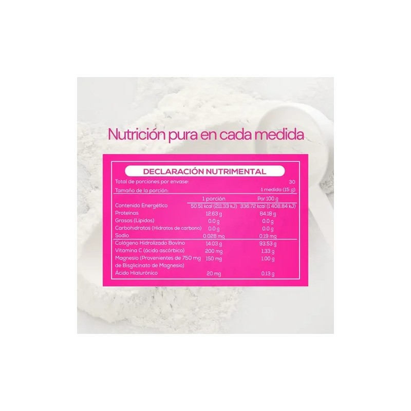 Caro Fit Colageno Hidrolizado 450g Sabor Sin Sabor