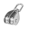 2 Pack M20 Double Pulley Block for Lifting Objects, 304