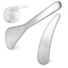 Baluue Portable Beauty Tools Set 2pcs Metal Makeup Spatulas for
