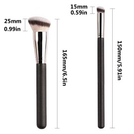 4Pcs Foundation Brush and Concealer Brush Professional Foundation Makeup Brush Kabuki Brush for Blending Liquid Make-Up, Cream, Powder, Blush Under Eye Concealer Create a Flawless Look