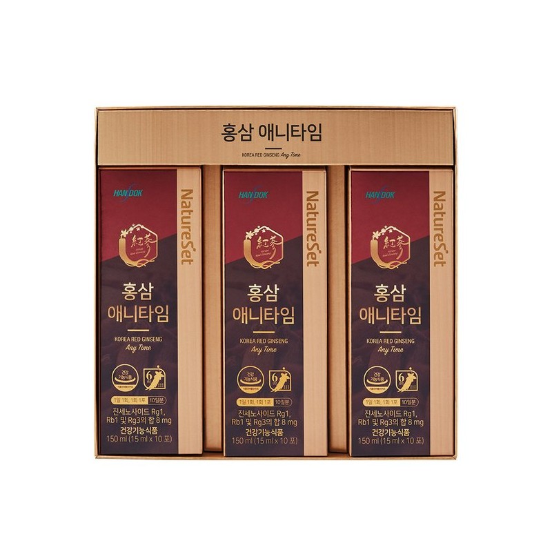 Handok 한독 홍삼 애니타임 홍삼진액 스틱 1개월분 Handok Red Ginseng
