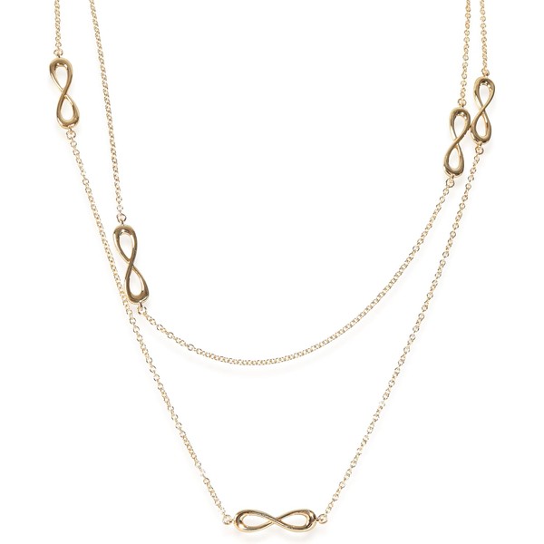 Tiffany & Co. Pre-Loved Infinity Station Necklace, Yellow Gold, 36
