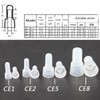Rextin 1000pcs Transparent CE5 Protective Closed End Wire Crimp Connector