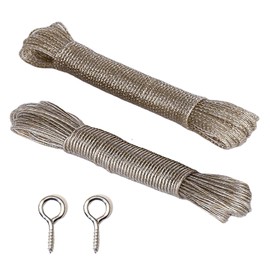 Clothesline 30m extra strong with steel core in 3 lengths washing line prop washing line rope washing lines for outside for rotary clothesline, clothesline extra strong for household, garden