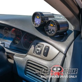 CARZDELUXE Dual RHD gauge pod mount for 01-07 EVO 7 8 9 Lancer functional defrost vent