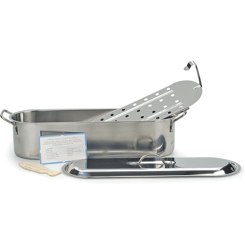 RSVP International Endurance Collection Fish Poaching Set, 20 inch, Stainless