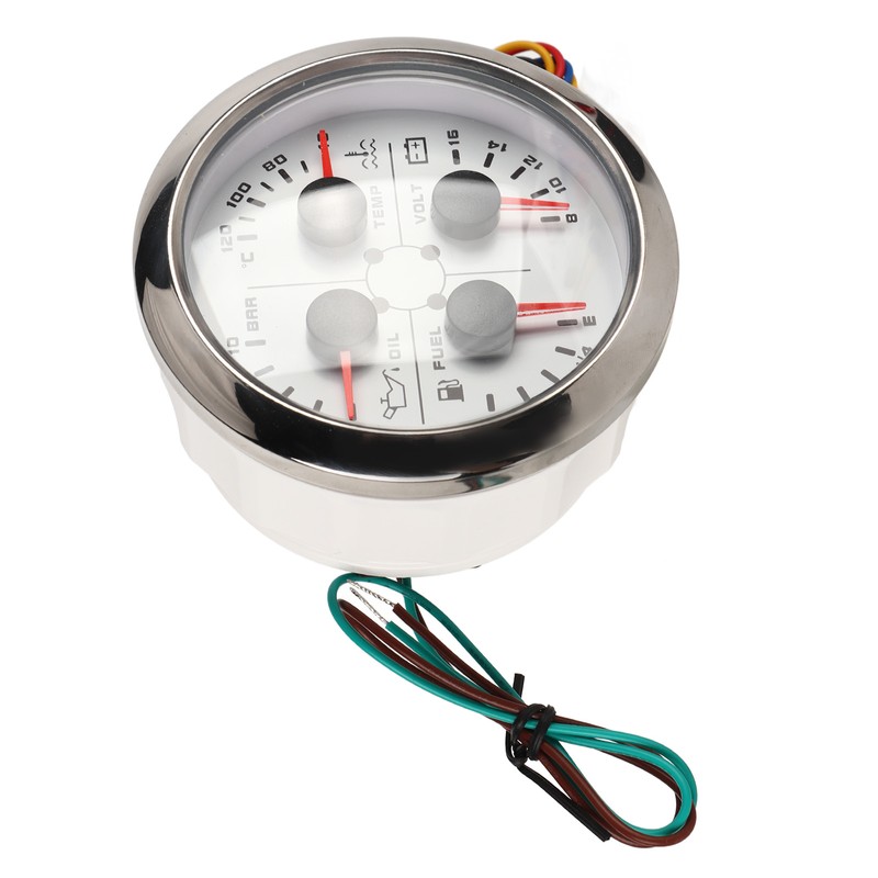 4in1 85mm Guage Multifunction Fuel Level Oil Pressure Water Temp