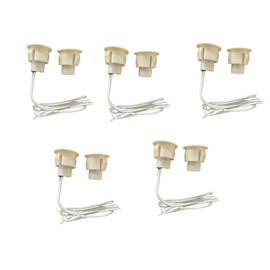 LE Sircut Magnet Door Contact, 5pcs Recessed Wired Security Door contact Sensor Alarm Magnetic Reed Switch, Magnetic Door Sensor, Connect Circuit, Magnet Away - Break Circuit (LEMS-108-5)