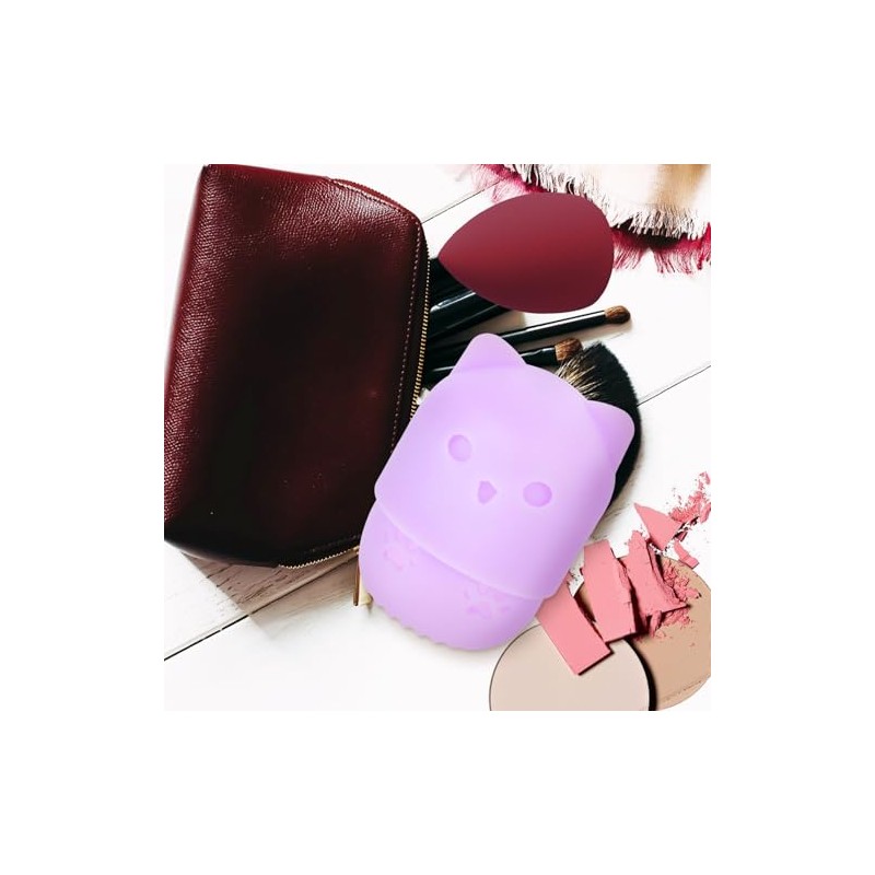 Toyvian Soportes de Silicona para Esponjas de Maquillaje 3piezas