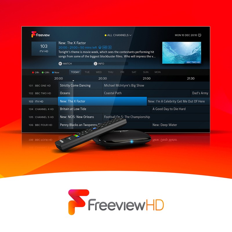Manhattan T1 Freeview HD Box, Black