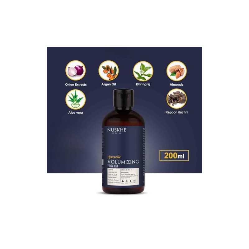  Ayurvedic Volumizing Hair Oil (200 ml)