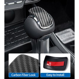 ushilife Center Gear Shift Knob Cover Trim Compatible with 2024 2025 Ford Mustang, Center Console Gear Shift Head Protection Cover Interior Accessories (Automatic Verison Only)