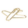 100pcs Paper Clips Portable Anti Electroplating Gold Cute Shaped Metal