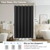 VANZAVANZU Luxury 3 in 1 Shower Curtain Set 3D Textured
