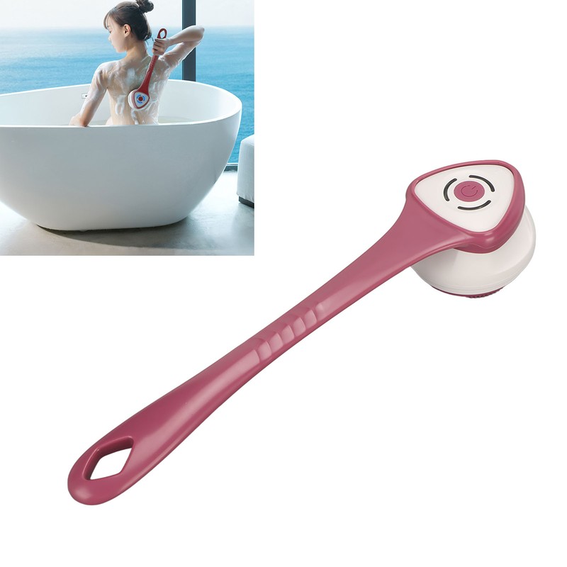 Electric Bath Brush Rechargeable Waterproof Detachable Cordless Body Scrubber Back