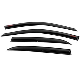 EVPROXP Window Visor Rain Guard Shade Compatible for 03-07 Honda Accord 7TH Sedan , Side Window Vent Deflector, Dark Smoke Tinted, Tape On JDM Mugen Style, 03 04 05 06 07