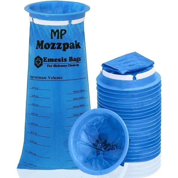 MP MOZZPAK Vomit Bags – 24 Pack – 1000ml Emesis