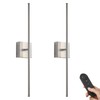 KARTOOSH Battery Operated Wall Sconces Set of Two, with Remote