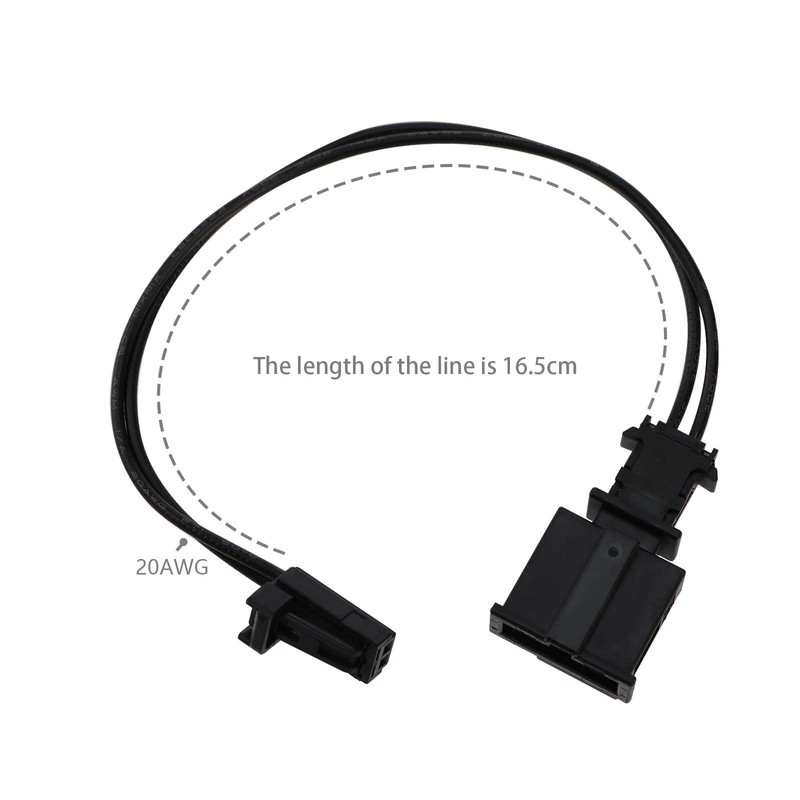 eMagTech Pack of 4 2 Pin Interior Lighting Wiring Harness