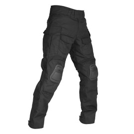 G3 Combat Pants with Knee Pads Tactical Military Trousers Hunting Camo Pants for Men Rip-Stop Airsoft Gear (Black, 36)