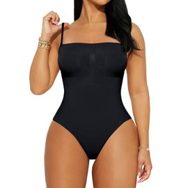 REORIA Shapewear Bodysuits for Women Tummy Control Seamless Body Shaper Sculpting Snatched Waist Butt Lifting Thigh Slimmer