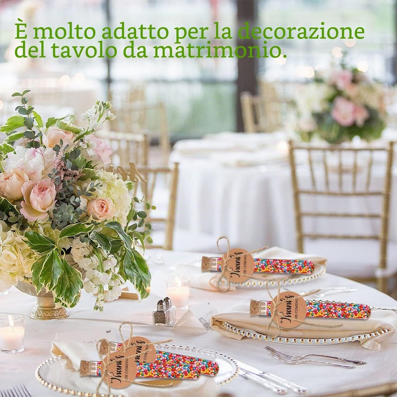 GZGXKJ 42 Pcs Provette con Tappi in Sughero Provette in