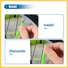 BULLSPANN 36 Pcs Green Bicycle Reflector Reflective Version Durable ABS
