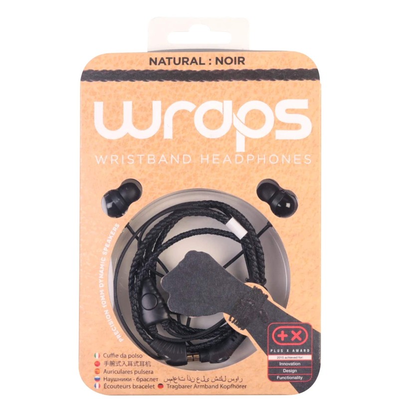 Wraps WRAPSLBLK-V15M Midbass In-Ear-Kopfhörer Leder braun