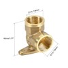uxcell Brass Pipe Fitting 90 Degree Drop Ear Elbow G1/2