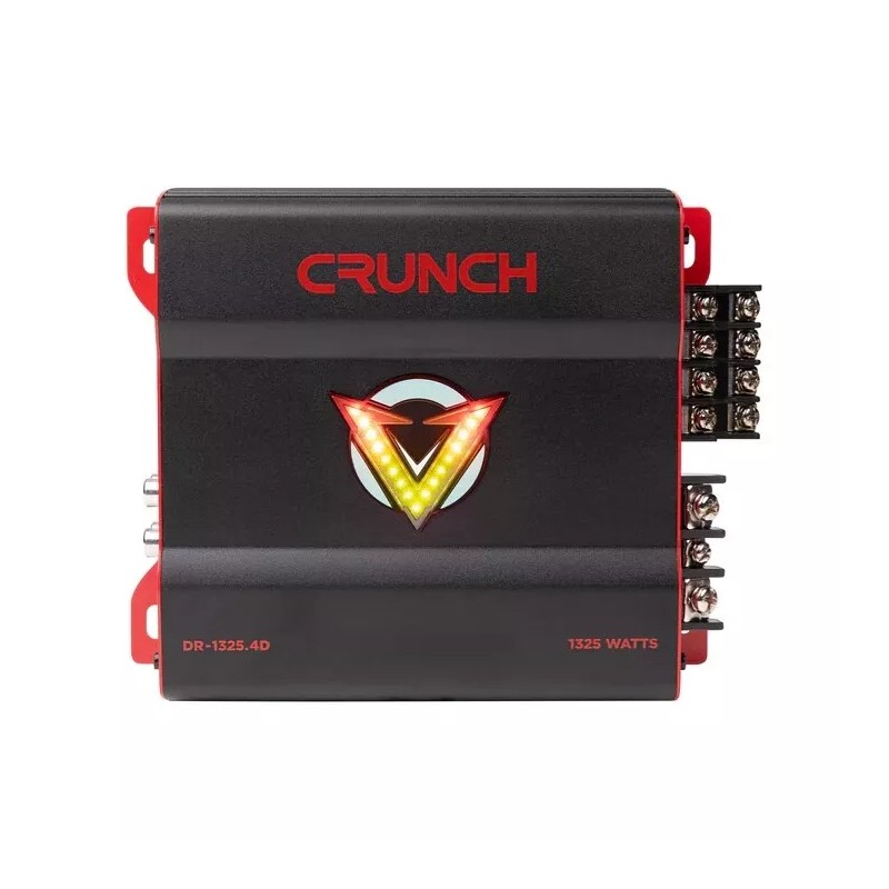 Crunch DR-1325.4D V-Drive 1325 Watts Four-Channel Car Audio Amplifier +