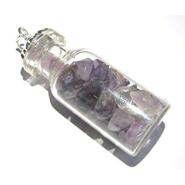 Amethyst Pendant Crystal Healing Fashion Wicca Jewelry Gift Positive Energy Chakra Balancer Peace Handcrafted Accessory Wellness Power