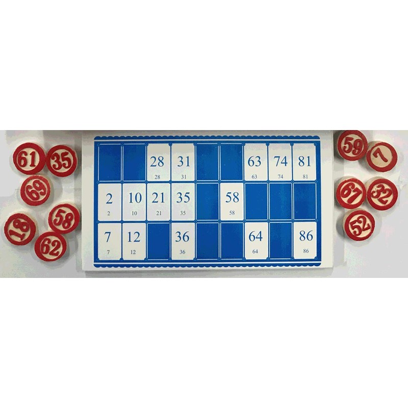 Xander T Lotto Loteria Original Wooden Number