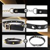 DEOLIKSEXR Leder Kragenchoker Halskette mit Nieten Verstellbarer Halskette Choker Damen