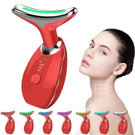 DASIAUTOEM Gesichts Massagegerät Elektrisch, Hals Gesichtsstraffungsgerät Gegen Falten, 3 Modi EMS Antifalten Gesichtsbehandlung Face Massager, Gesichtswerkzeugen für Damen, Gesichts Schönheit Geräte