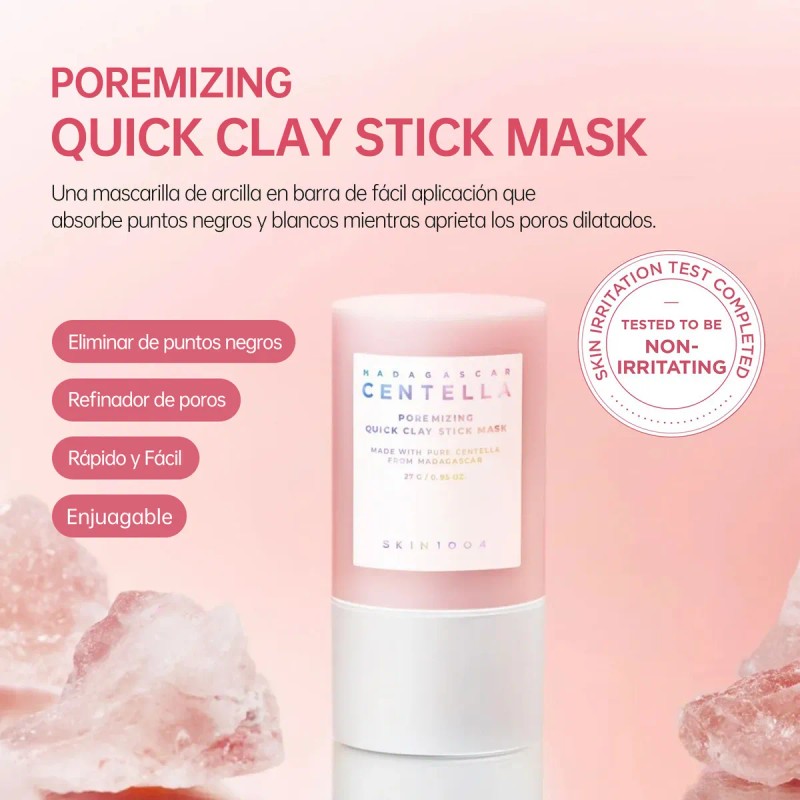 🔥 Madagascar centella poremizing quick clay stickmask Vitaminas y Minerales