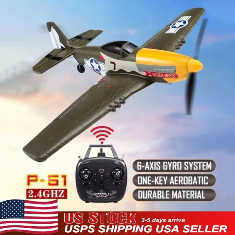 Volantex US RC Plane P51 Mustang 2.4G Radio EPP Foam