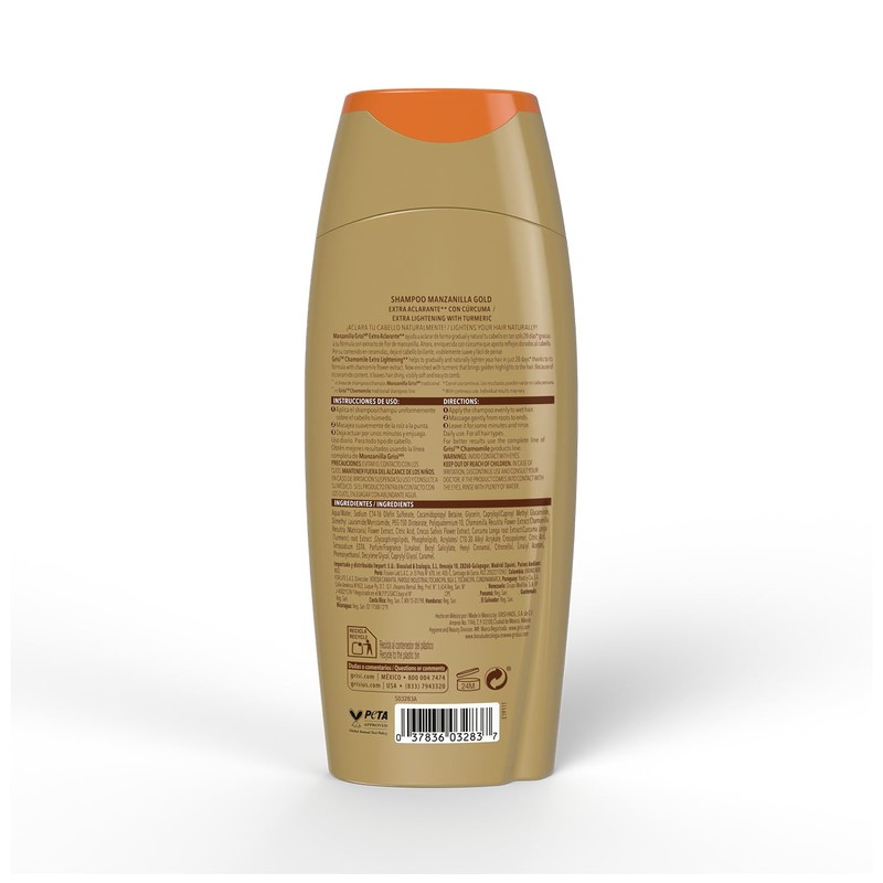Grisi Manzanilla Gold Extra Lightening Shampoo with Chamomile Extract &